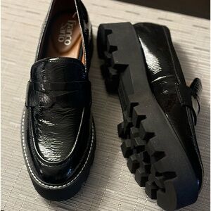 Franco Starto Patent Leather Lug Sole Loafers